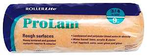 RollerLite ProLam 9KL075 Roller Cover, 3/4 in Thick Nap, 9 in L, Acrylic/Polyester/Wool Cover