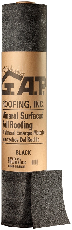 Orgill 0140 Surface Roofing, 36 ft L, 36 in W, Fiberglass, Black, Pack of 20
