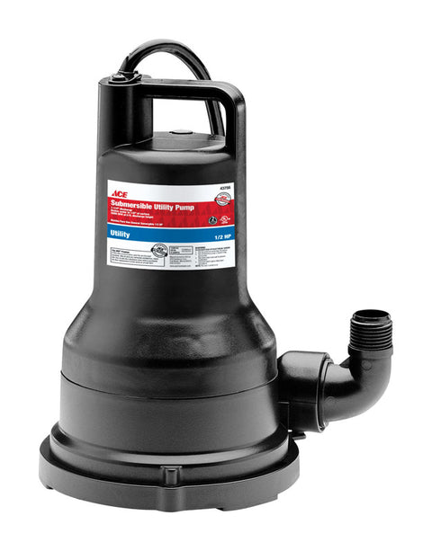 Ace Thermoplastic Utility Pump 1/2 hp 2,500 gph