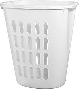 Sterilite 12568006 Open Laundry Hamper, 2.3 bu Capacity, White, 14-3/8 in W, 21-7/8 in H, 21 in D, Pack of 6