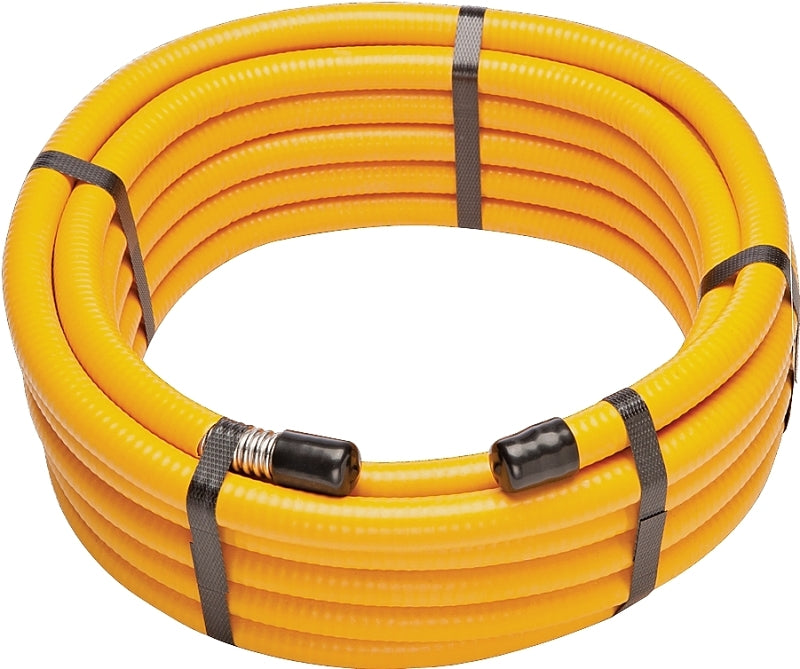 Pro-Flex PFCT-1275 Flexible Hose, 1/2 in, Stainless Steel, Yellow