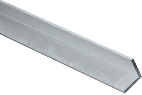 Stanley Hardware 4204BC Series N258-368 Angle Stock, 1 in L Leg, 96 in L, 1/8 in Thick, Aluminum, Mill