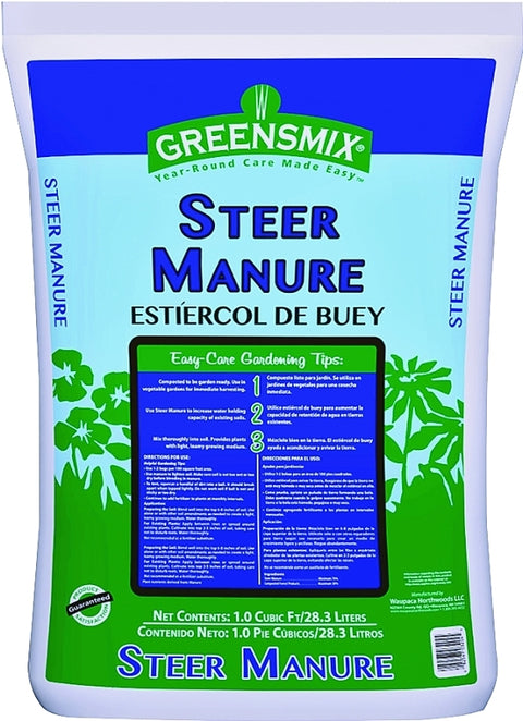 Greensmix WGM13204 Steer Manure, 1 cu-ft