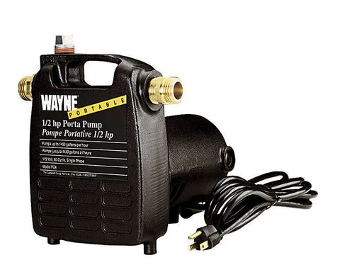 Wayne Cast Iron Portable Pump 1/2 hp 1420 gph 115 volts