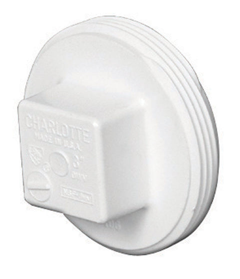 Charlotte Pipe 4 in. Dia. Schedule 40 MPT PVC Clean-Out Plug