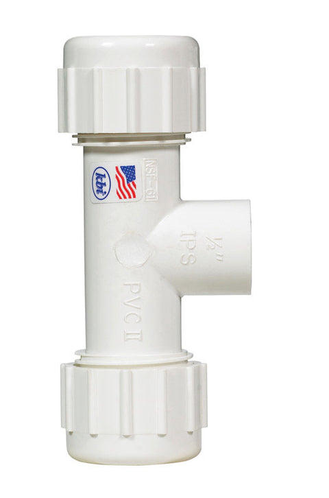 KBI Schedule 40 Compression To Compression To FPT 1/2 in. Dia. x 1/2 in. Dia. x 1/2 in. Dia. PVC