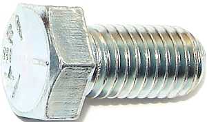 Midwest Fastener 00334 Cap Screw, 1/2-13 in Thread, 1 in L, Coarse Thread, Hex Drive, Zinc, Zinc, 50 PK