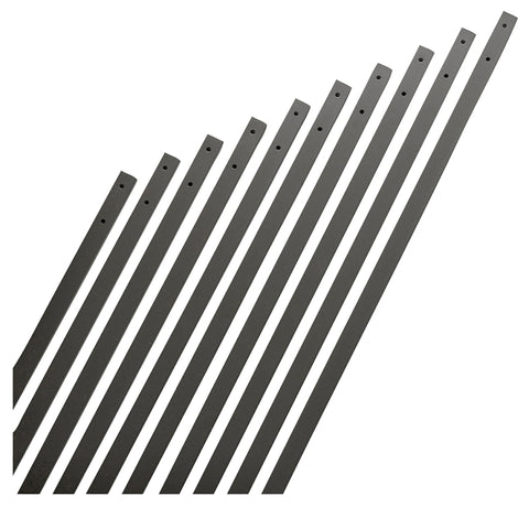 Maine Ornamental 74733 Traditional Baluster, 32 in L, Rectangular, Aluminum, Black, Powder-Coated