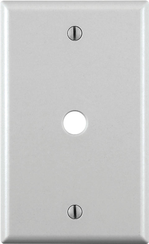Leviton 001-88013-000 Standard Wallplate, 1-Gang, Plastic, White