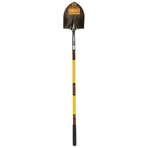 Structron S700 SpringFlex 49730 Shovel, 9-1/2 in W Blade, 14 ga Gauge, Steel Blade, Fiberglass Handle, Long Handle