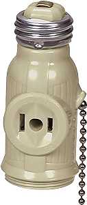 Eaton Wiring Devices BP718V Adapter, 660 W, 2-Outlet, Ivory
