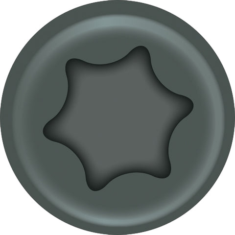 ProFIT 297208 Deck Screw, 4 in L, Coarse Thread, Bugle Head, Combo Drive, Sharp Point, Gray