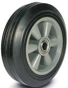 Dh Casters W-PL08225B6 Poly Hub Wheel, 3/4 in Dia Hub
