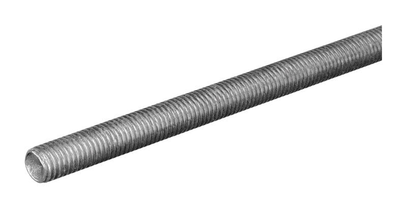 Boltmaster 1/2-13 in. Dia. x 6 ft. L Zinc-Plated Steel Threaded Rod ...