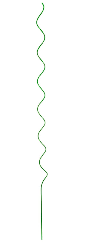Gardener's Blue Ribbon 901267GR6 Twisted Garden Stake, 60 in L, Steel, Green, Powder-Coated