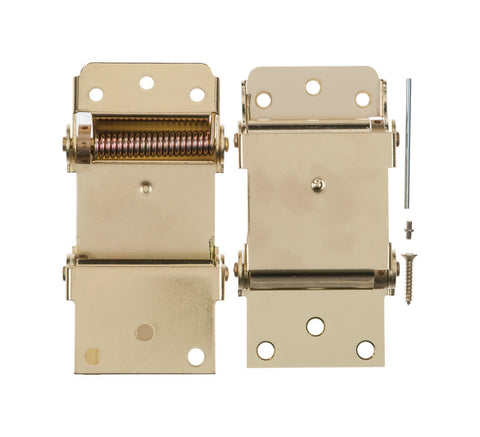 Ace 3 in. Dia. x 3 in. L Bright Brass Self Closing Hinge