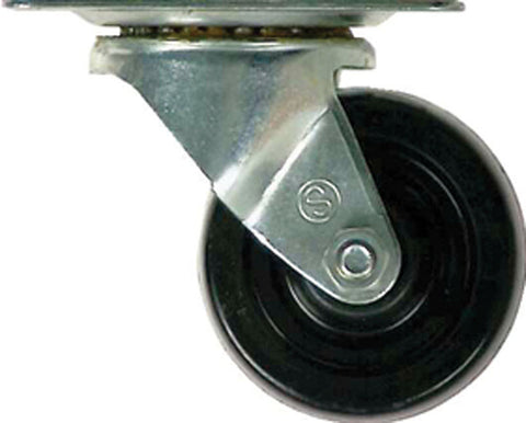Shepherd Rubber 3 in. Dia. Swivel Black Caster 175 lb. 1 pk