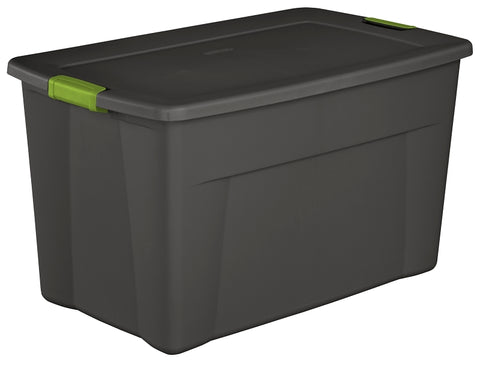 Sterilite 1945 19453V04 Latch Tote with Soft Fern Latches, Plastic, 32-1/2 in L, 19-3/4 in W, 18-5/8 in H