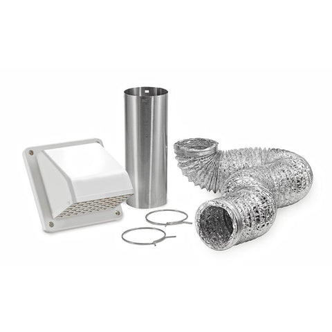 Lambro 1375W Wall Hood Vent Kit, Plastic, White, 10/BX