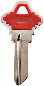 Hy-Ko 13005SC1PR Key Blank, Brass/Plastic, For: Schlage Cabinet, House Locks and Padlocks, Pack of 5