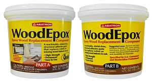 Abatron WE2QKR Wood Restoration System, Paste, Slight Ammonia, Tan/White, 2 qt