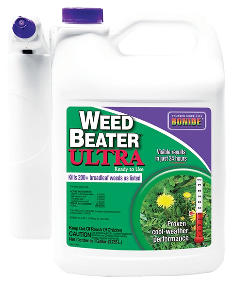 Bonide Weed Beater 3082 Weed Killer, Liquid, White, Spray Application, 1 gal