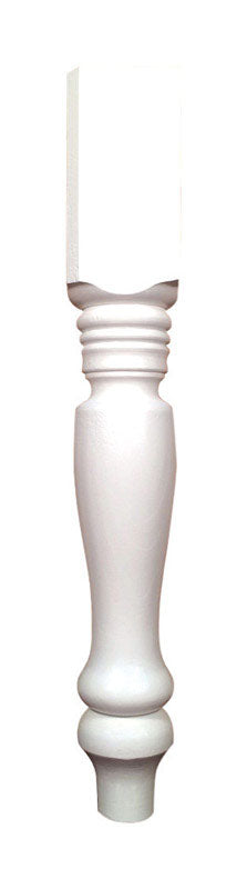 Minwax Wood Table Leg Country Pine 15 in. H White