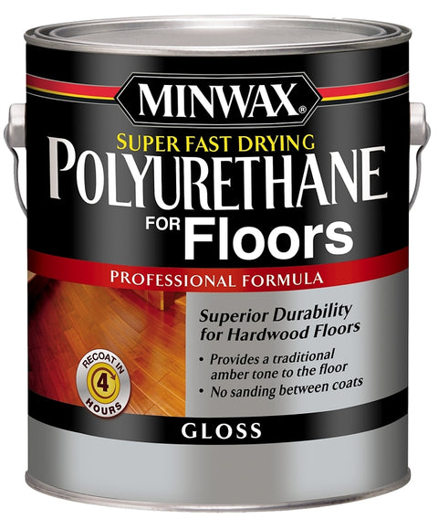 Minwax 130200000 Polyurethane, Oil Base, Clear, Gloss, Liquid, 1 gal Can, 0.89 Specific Gravity, Pack of 2