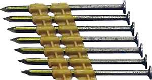 ProFIT 0616170 Framing Nail, Plastic Strip Collation, 3 in L, 10-1/4 Gauge, Steel, Bright, Round Head, 4000/PK