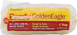 Purdy Golden Eagle 144608093 Paint Roller Cover, 1/2 in Thick Nap, 9 in L, Polyester Cover