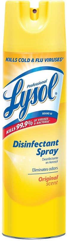 Lysol 1920004650 Disinfectant Cleaner, 19 oz, Spray, Original Scent, Clear