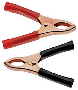 Gardner Bender 14-630 Battery Clamp, 15/16 in Jaw Opening, Black/Red