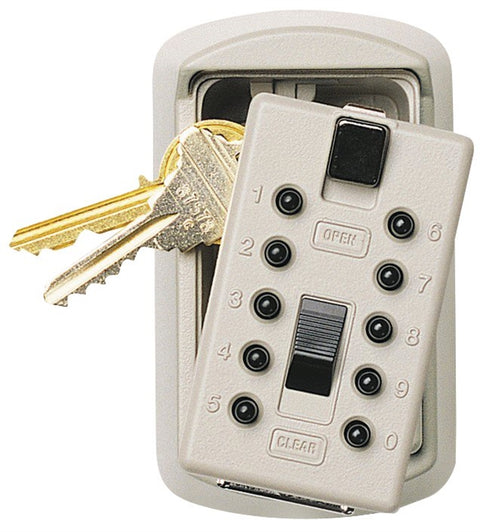 GE 3.88 in. H x 2.5 in. W Brass 4-Digit Combination Key Safe 1 pk