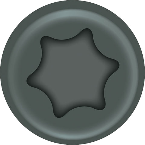 ProFIT 297108/0281108 Deck Screw, #6 Thread, 1-5/8 in L, Coarse Thread, Bugle Head, Combo Drive, Sharp Point, Gray