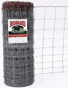 Red Brand 70046 Series Field Fence, 6 in, 39 in H, 330 ft L, 12-1/2 ga, Steel, Galvanized