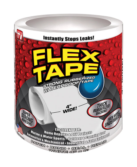 Flex Tape As Seen on TV Waterproof Repair Tape 4 in. W x 5 ft. L White