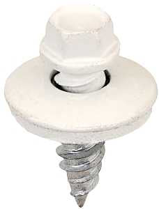 Acorn International SW-SS1234W250 Stitch Screw, #12 Thread, High-Low Thread, Hex Drive, Piercing, Self-Tapping Point, 250/BAG