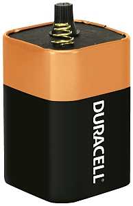 Duracell MN908 Battery, 6 V Battery, 11.5 Ah, 4LR25X Battery, Alkaline, Manganese Dioxide