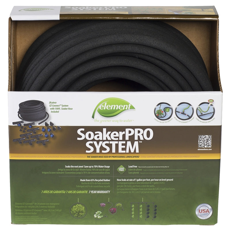 Swan ELSPAK38100CC Soaker Hose, 100 ft L, Plastic – Shell