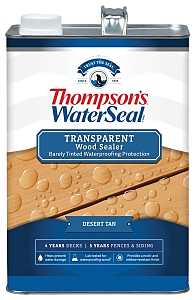 Thompson's WaterSeal TH.091701-16 Wood Sealer, Transparent, Desert Tan, 1 gal, Pack of 4