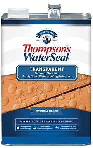 Thompson's WaterSeal TH.091601-16 Stain and Sealer, Natural Cedar, Liquid, 1 gal, Pack of 4