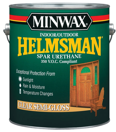 Minwax 132250000 Spar Varnish, Oil, 125 sq-ft/qt Coverage Area, Semi-Gloss, Liquid, 1 gal Pail, Pack of 2
