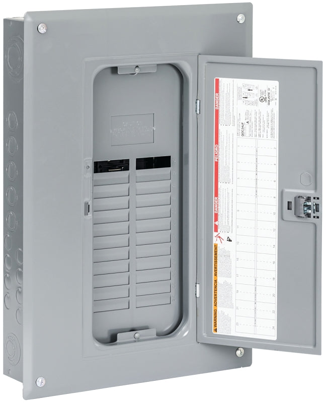 Square D QO QO124L125PGC Load Center, 125 A, 24 -Space, 24