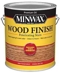 Minwax 710430000 Wood Stain, Oil Base, Sedona Red, Liquid, 1 gal, Pack of 2