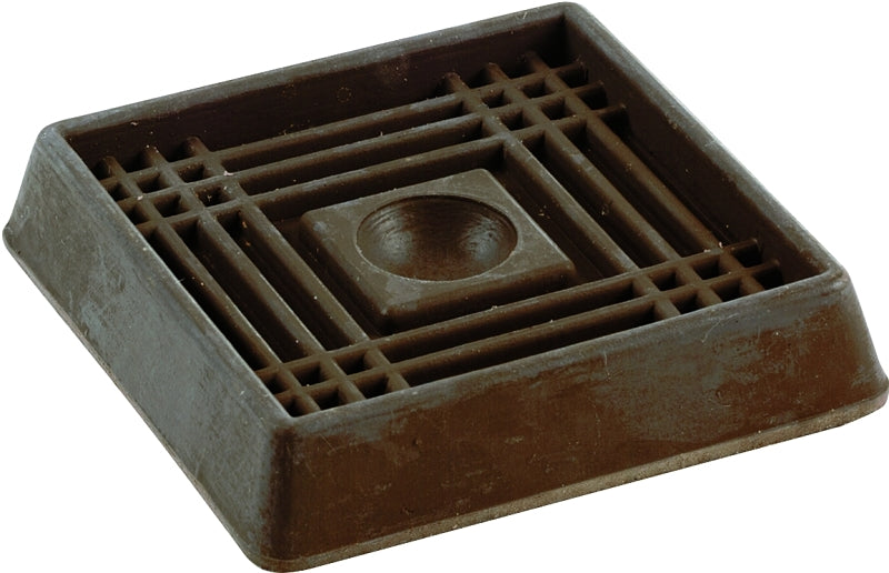 こー Shepherd Hardware 9076 Caster Cup, Square, 2 in Dimensions, Rubber