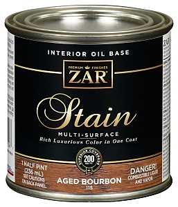 ZAR 11506 Wood Stain, Modern Walnut, Liquid, 0.5 pt, Can
