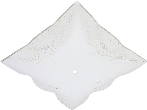 Westinghouse 8180000 Light Diffuser, 1-1/2 in H, Square, Glass, White, Pack of 10