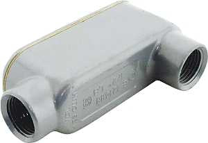 Halex 58605 Conduit Body, 1/2 in Hub, 4-1/4 in OAL, Threaded, Aluminum