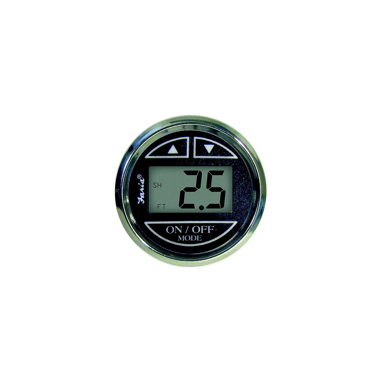 Faria Digital Depth Sounder Chesapeake Ss Black Win Hull Transducer 