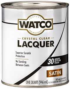 WATCO 63241 Lacquer, Liquid, Clear, 1 qt, Can